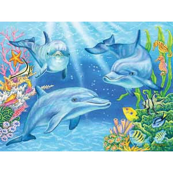 Dolphin Cove, a 550-piece Puzzle by Heritage Puzzles