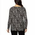 thumbnail image 3 of Mario Serrani Womens Crewneck Animal Print Top, 3 of 3