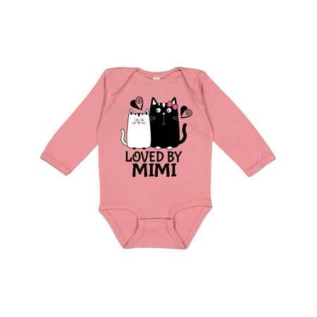 

Inktastic Granddaughter Loved By Mimi Baby Gift Gift Baby Boy or Baby Girl Long Sleeve Bodysuit