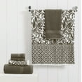 thumbnail image 2 of Pacific Coast Textiles Trefoil Filigree 6-Piece Cotton Bath Towel Set, Mocha, 2 of 4