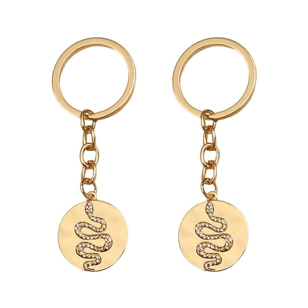 EeaseMX 2 llaveros con diseño de serpiente de moda, colgantes para llaves, decoración para bolsos.