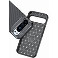 thumbnail image 4 of AQWAL-CruzerLite Case Made for Google Pixel 9 Case, for Google Pixel 9 Pro Case, Carbon Fiber Texture Design Cover Anti-Scratch Shock Absorption Case for Google Pixel 9/9 Pro (2024) (Carbon Black), 4 of 4