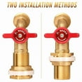 thumbnail image 4 of FABLE- Brass Rain Barrel Spigot Quarter Turn Ball Valve Spigot With Bulkhead Fitting, 4 of 6