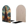 thumbnail image 2 of Easygdp Meditating Golden Retriever 2 Pcs Bookend Large Capacity Office Book Ends for Home Office Library School Study Decoration, 2 of 8