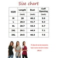 thumbnail image 2 of Women's Basic T Shirt Casual Short Sleeve Leopard Color Block Tunic Comfy Stripe Crewneck T Shirt Top  Elbow Sleeve T Shirts, 2 of 8