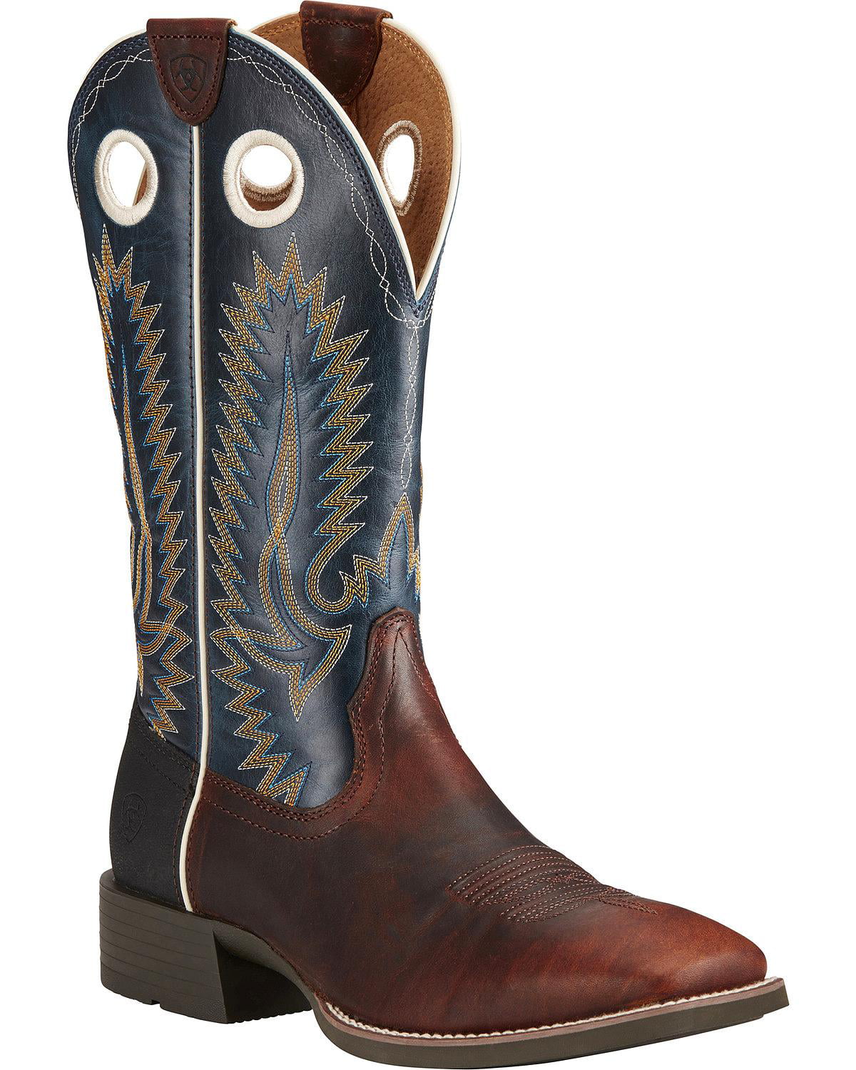Ariat - Ariat Western Boots Mens Heritage High Plains 10 D Brown Blue