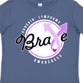 thumbnail image 4 of Inktastic Brave Hodgkins Lymphoma Awareness Violet Ribbon Boys or Girls Toddler T-Shirt, 4 of 5