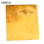 PERZOE 100Pcs/Bag Chocolate Wrapping Paper/Sugar Paper/Aluminum Foil/Color 8X8Cm