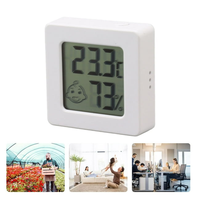 Mini , Portable High Accuracy Hygrometer Lightweight With Double Sided Adhesive Sticker For Home