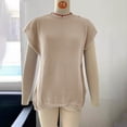 thumbnail image 6 of UQJfacai Womens Oversized Shirts Crewneck Batwing Short Sleeve Sweater Causal Tunic Tops Summer Sweaters for Women S-3XL, 6 of 7