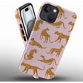 thumbnail image 2 of Compatible with iPhone 14 Plus Case, Pink Leopard Soft TPU + Hard PC 2 in 1, Anti-Scratch Soft TPU Shockproof Unique Protective Cover Pattern Design, 2 of 5