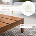 thumbnail image 5 of Furniture Pads, 36Pcs 3" - Square Self Adhesive Felt Furniture Pads, Floor Protectors for Furniture Feet Chairs Legs Hardwood Floors (Beige), 5 of 6