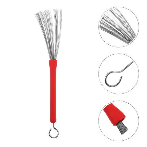 Raindrops Retractable Drum Brushes Ergonomic Jazz Drum Sticks With Steel Wire For Enhanced Sound Quality