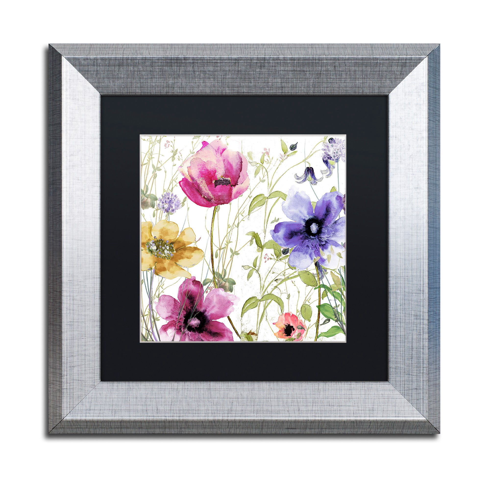 "Summer Diary I" Canvas Art by Color Bakery, Black Matte, Silver Frame