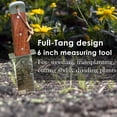 thumbnail image 5 of SHALL Hori Hori Garden Knife for Gardening, Full Tang Hori Hori Knife with Sheath & Hide Rope, 7” Stainless Steel Blade with Cutting Edge for Weed, Rope, Plants, 5 of 9