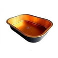 thumbnail image 2 of Handi-Foil 1 lb. Oblong Black & Gold Aluminum Pan w/Clear Dome Lid - Heavy Duty (pack of 10), 2 of 3