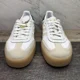 thumbnail image 2 of Adi-das Originals Sambae Leather Sneakers 'Off White Green' IF7162 Womens Size 10, 2 of 6