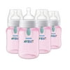 Philips AVENT Anti-Colic Baby Bottles with AirFree Vent, 9oz, 4pk, Pink, SCY703/14