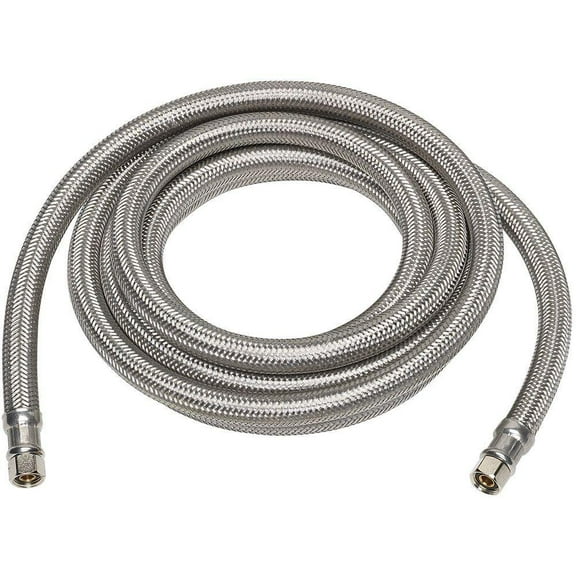 Stainless Steel Ice Maker Supply Line Hose 10 Ft Burst Proof By Kelaro