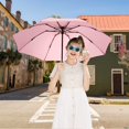 thumbnail image 2 of Umbrella Windproof Travel Umbrella Compact Folding Reverse Umbrella，pink, 2 of 5