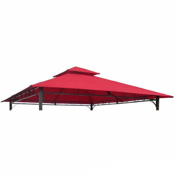 Toldo de repuesto para carpa ventilada de 10 pies International Caravan St. Kitts, rojo rubí