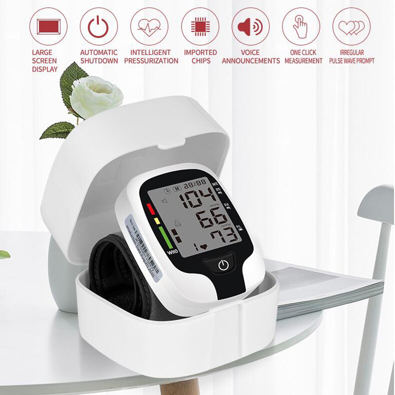 Digital Wrist Blood Pressure Monitor Wrist Type Electric