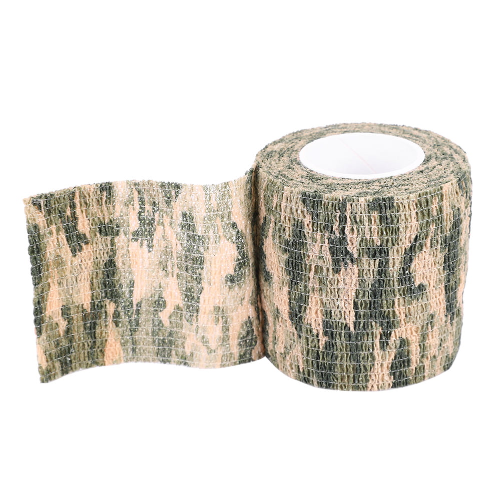 5 Rolls Military Bandage Tape Scope Stretch Gun Rifle Wrap For Camping Hunting 