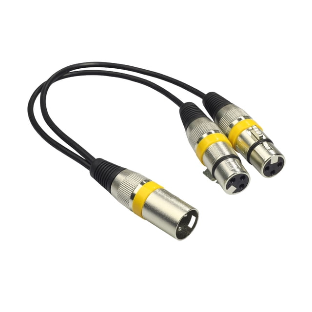 Power Tool 30Cm Audio Cable Anti Winding Balanced Transmission Alloy 2 in 1 Male to Female Audio Extension For Sound Console Cordless Drill, Electric Screwdriver, Angle Grinder, Rotary Tool, Diy Powe