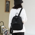 thumbnail image 2 of 2022 High Quality Women‘s Backpack Fashionable Simple Waterproof Nylon Fabric Small Backpack Suitable For Young Women Shopping, 2 of 7