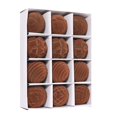 thumbnail image 3 of 12 bolas de plástico de terciopelo para árbol de Navidad, 6 cm, para colgar, decorativas, para árbol de Navidad, 3 of 5