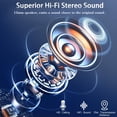 thumbnail image 2 of Generic Invisible Wireless Bluetooth Headphones HiFi Sound Wireless Stereo Sound Comfortable Noise Canceling Shallow in-Ear Sleeping Headphones, White, 2 of 7
