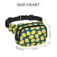 thumbnail image 4 of Kdxio Lemon Crossbody Double Layer Waist Bag Belt Bag for Unisex Fanny Pack Fashion Waist Packs for Hiking Running Shopping Traveling, 4 of 9