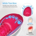 thumbnail image 2 of Fidabo Wide Toe Box Walking Shoes for Women, Zero Drop Arch Sneakers, Breathable Cushioned & Non-Slip, Sports Shoes for Running, Tennis, & Fitness, 2 of 8