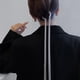 thumbnail image 5 of Accesori el cabello Horquil Titur de cabeza Pta Brilnte Bor Diadema Cadena para mujeres Niñas Sunnimix Borlas de pelo de cadena larga, 5 of 8