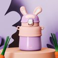 thumbnail image 4 of 500ml Big Belly Cup Bunny Ears Paja Linda taza de agua a prueba de fugas para viajes al aire libre Likrtyny Para Estrenar, 4 of 6