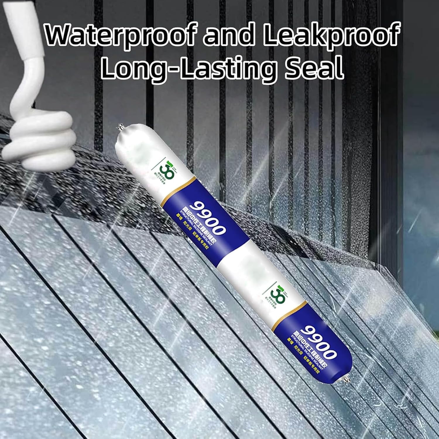 9900 Sealant Waterproof,9900 Waterproof Sealant,DH-9900 High-Temperature Resistant Silicone Sealants for Sunroom,Permanent Solution for Roof & Wall Cracks,Waterproofs Sealants