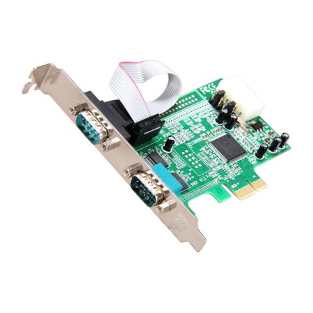 UPC: 0065030841740 | StarTech.com 2-port PCI Express RS232 Serial Adapter Card – PCIe RS232 Serial Host Controller Card – PCIe to Dual Serial DB9 Card – 16550 UART – Expansion Card – Windows & Linux