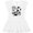 AA-White, variant on Inktastic Little Sister and Biggest Fan Soccer Player Girls Baby Dress