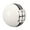 White/Black, variant on BIMZUC 5 Speed Shift Knob Round Ball Manual Shifter with 3 Adapters for Mustang 1967-2018 White Black Accent 3.54 inches / 9 cm