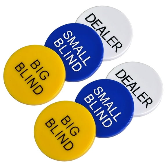 LEORX Assorted Color Melamine Dealer Button Bingo Chips for Hen Party Use Game Markers 100 Count