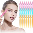 thumbnail image 1 of Eyebrow Razor Precision Dermaplaning Tool Face Razors and Face Shavers for Women Hair Face Razor Facial Razor Multipurpose Exfoliating Tool with Precision Cover 3 Colors, 1 of 5