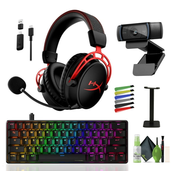 HyperX Cloud Alpha Casque de Jeu Sans Fil Supra-Auriculaire Micro Anti-Bruit Noir/rouge