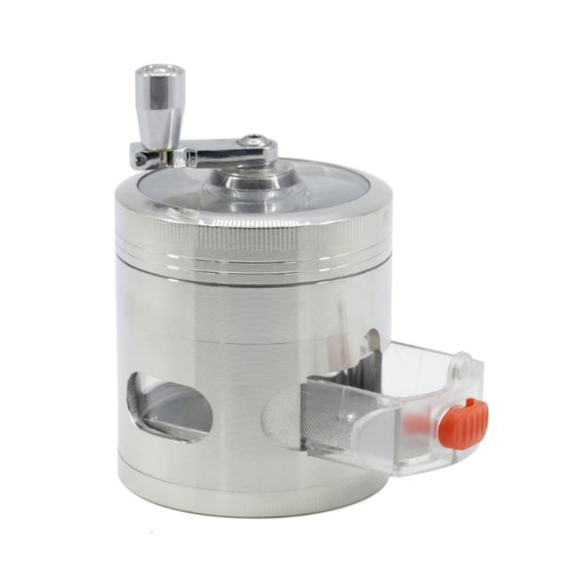 Kmbangi Hand Grinder with Drawer 4 Layers Detachable Zinc Alloy Tool