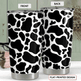 thumbnail image 2 of SANDJEST Cow Print Tumbler 20oz Stainless Steel Double Wall Vacuum Insulated Tumblers Coffee Travel Mug Cup with Lid Gifts for Women Girls Teen Birthday Christmas Presents, 2 of 5