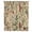 DarkGreen Red Beige, variant on Rustic Botanical Sheer Curtains 45 Inches Long, Vintage Floral Wildflower Light Filering Curtains, Breathable Simi Curtain Privacy Drapes for Kitchen Bathroom Lightweight Small Window Treatment