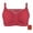 Red, variant on Post Bra With Lace Trim Seamless Comfort Wireless Support And Side Pockets For Prosthesis