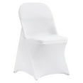 thumbnail image 3 of Stretchable White Chair Covers 12-PCS – Fits Most Chairs, Washable Spandex Slipcovers for Wedding, Party, Banquet & Dining Room, 3 of 7