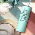 thumbnail image 3 of Mothers Day Gifts for Mother In Law Best Bonus Mom Gifts From Daughter Son in Law 20oz Green Travel Cup Gift Set for Stepmom Christmas Birthday Presents for Stepmother Tumbler, 3 of 6