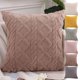 thumbnail image 1 of Funda De Almohada De Felpa Funda de almohada peluda color marrón café,cojín de terciopelo suave para sofá,ideal para sala de estar,oficina o como soporte lumbar (1 pieza). Rkxzt, 1 of 9