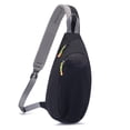 thumbnail image 1 of Hukapapa Bolso de mensajero impermeable multifuncional bolso de hombro de ocio bolso de pecho deportivo negro, 1 of 5